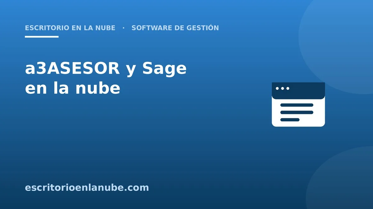 a3ASESOR y Sage en la nube